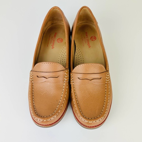 Marc Joseph East Village Leather Penny Loafer, Cognac, 8 - Picture 3 of 8
